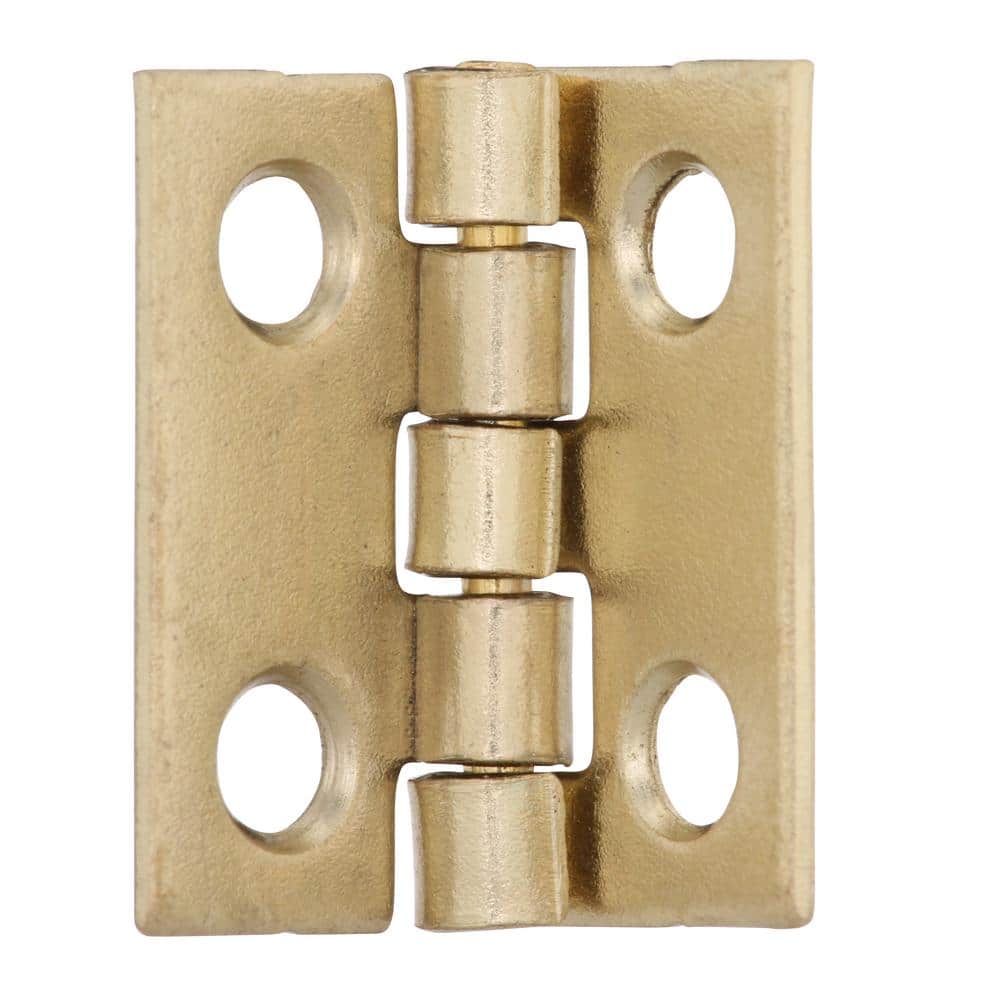 Everbilt 3/4 in. x 11/16 in. Bright Brass Middle Hinges (Value Pack)