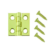 Everbilt 3/4 in. x 11/16 in. Bright Brass Middle Hinges (Value Pack)