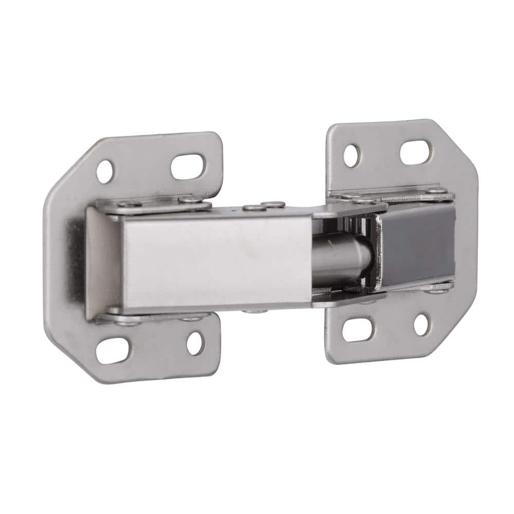 Everbilt 90-Degree Surface-Mount Hidden Spring Cabinet Hinge, Satin Nickel (1 Pair)