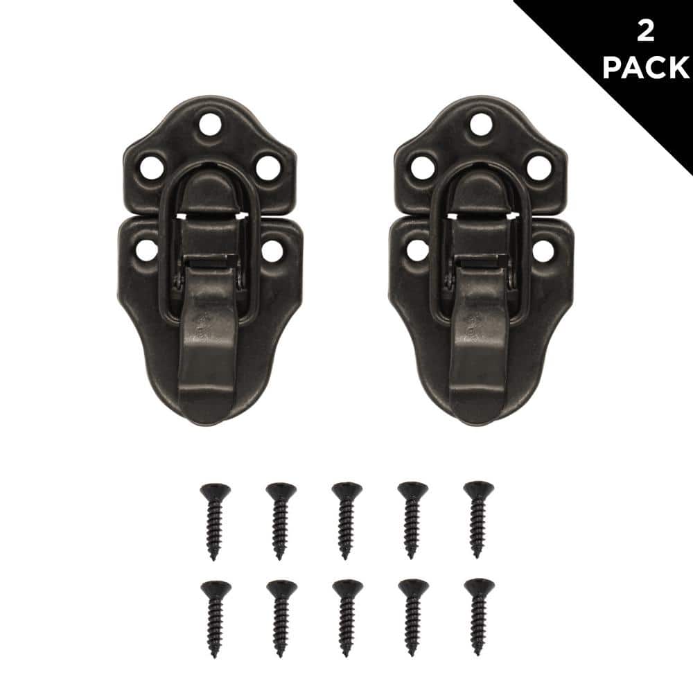 Everbilt 2-3/4 in. x 1-1/2 in. Oil-Rubbed Bronze Chest Latches (2-Pack)