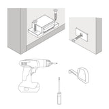 Everbilt 11 lbs. Magnetic Catch with Counter Plate, White (1-Pack)