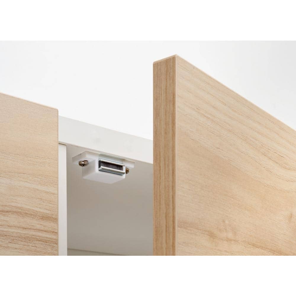 Everbilt 11 lbs. Magnetic Catch with Counter Plate, White (1-Pack)