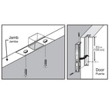Everbilt 6 in. Satin Nickel Square Corner Flush Bolt