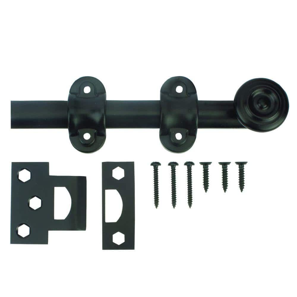 Everbilt 6 in. Oil-Rubbed Bronze Decorative Surface Bolt