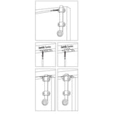 Everbilt 6 in. Oil-Rubbed Bronze Decorative Surface Bolt