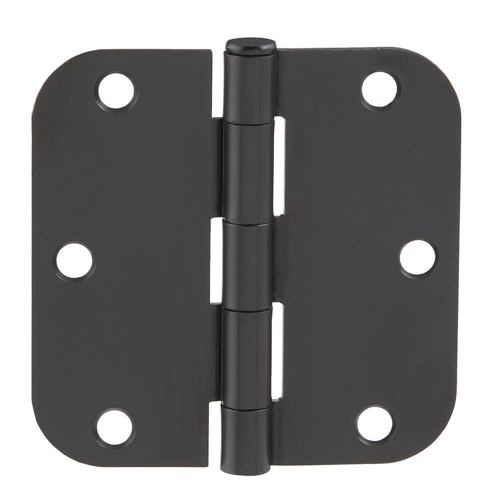 Everbilt 3-1/2 in. x 5/8 in. Radius Oil-Rubbed Bronze Door Hinge Value Pack (24 per Pack)
