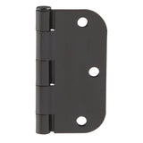Everbilt 3-1/2 in. x 5/8 in. Radius Oil-Rubbed Bronze Door Hinge Value Pack (24 per Pack)