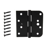 Everbilt 4 in. Oil-Rubbed Bronze Half Square Corner x Half 5/8 in. Radius Security Door Hinge