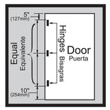 Everbilt 3-1/2 in. Satin Chrome Commercial Grade Door Hinge, Square Corner