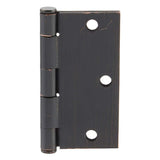 Everbilt 3-1/2 in. Square Corner Oil-Rubbed Bronze Door Hinge Value Pack (24-Pack)