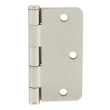 Everbilt 3-1/2 in. x 1/4 in. Radius Satin Nickel Butt Door Hinge Value Pack (24-Pack)