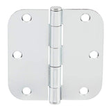 Everbilt 3-1/2 in. x 5/8 in. Radius Chrome Butt Door Hinge Value Pack (48-Pack)