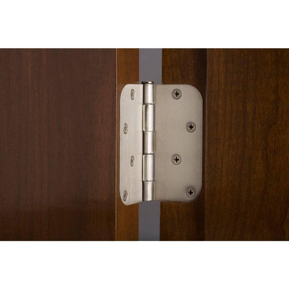 Everbilt 3-1/2 in. x 5/8 in. Radius Chrome Butt Door Hinge Value Pack (48-Pack)