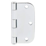 Everbilt 3-1/2 in. x 5/8 in. Radius Chrome Butt Door Hinge Value Pack (48-Pack)