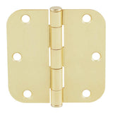 Everbilt 3-1/2 in. x 5/8 in. Radius Satin Brass Butt Door Hinge Value Pack (48-Pack)