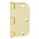 Everbilt 3-1/2 in. x 5/8 in. Radius Satin Brass Butt Door Hinge Value Pack (48-Pack)