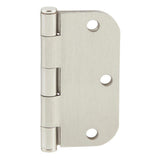 GlideRite 3-1/2 in. Satin Nickel Steel Door Hinges, 5/8 in. Corner Radius with Screws (24-Pack)