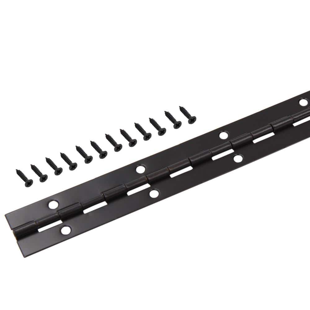 Everbilt 1-1/16 in. x 48 in. Oil-Rubbed Bronze Continuous Hinge