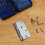 Everbilt 4 in. Chrome Square Corner Door Hinge