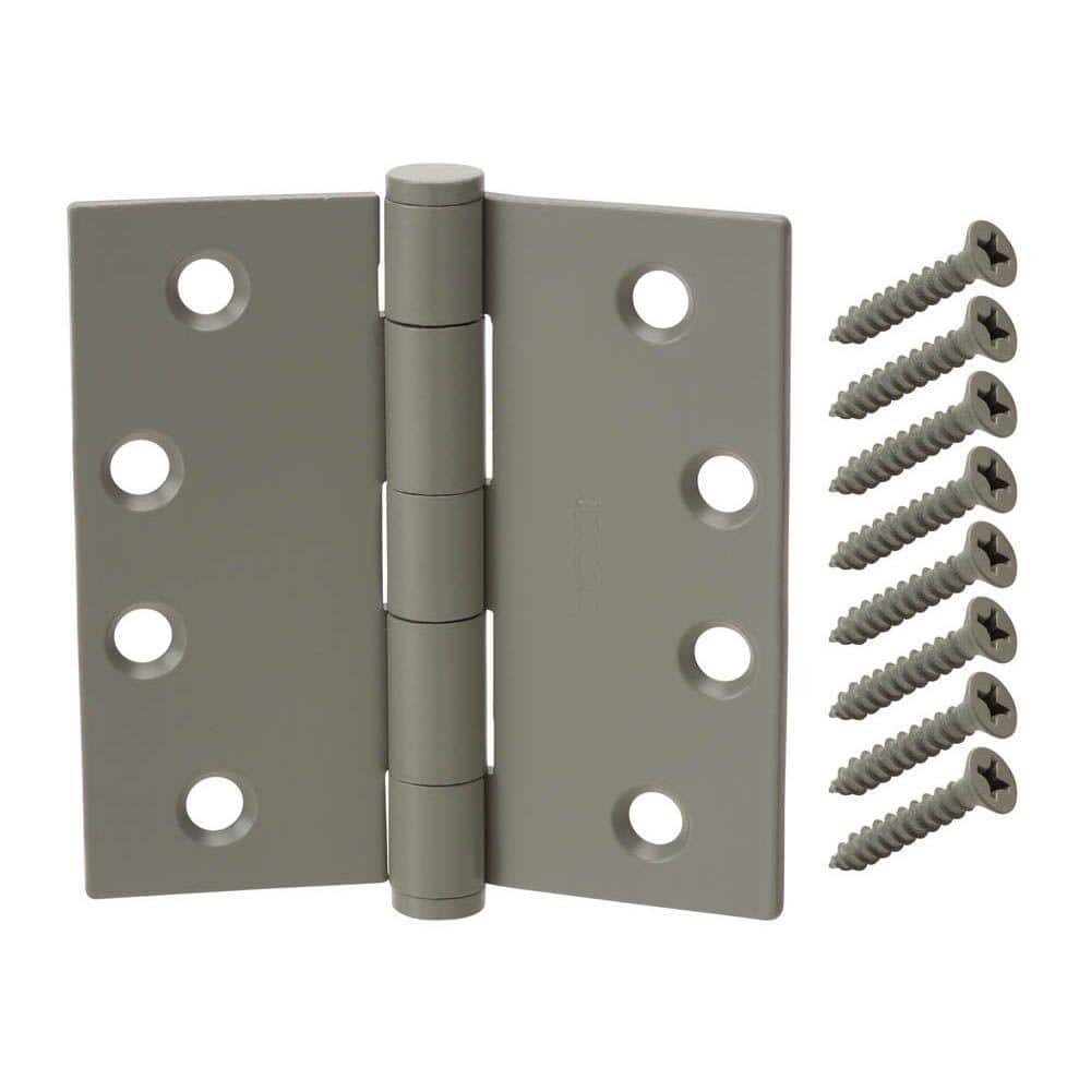 Everbilt 4-1/2 in. x 4-1/2 in. Prime Coated Commercial Grade Door Hinge