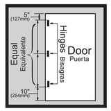 Everbilt 3-1/2 in. x 5/8 in. Radius Matte Black Smooth Action Door Hinge (3-Pack)