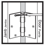 Everbilt 3-1/2 in. x 1/4 in. Radius Dark Oil-Rubbed Bronze Door Hinge