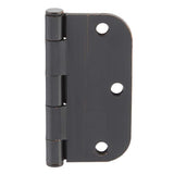 Everbilt 3-1/2 in. x 5/8 in. Radius Oil-Rubbed Bronze Squeak-Free Door Hinge