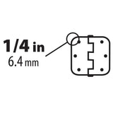 Everbilt 3-1/2 in. x 1/4 in. Radius Satin Brass Squeak-Free Door Hinge