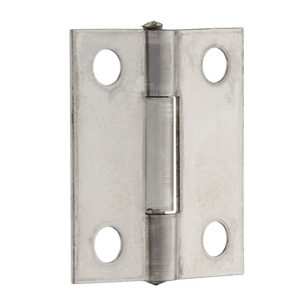 1-1/2 in. Oil-Rubbed Bronze Non-Removable Pin Narrow Utility Hinges (2-Pack)
