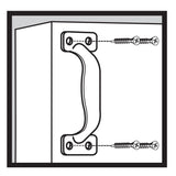 Everbilt 5-3/4 in. Black Door Pull with Screws