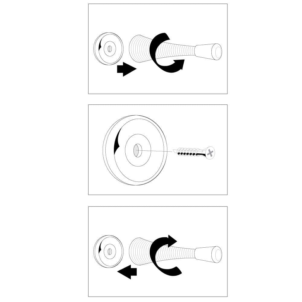 Everbilt Satin Nickel Spring Door Stops Value Pack (5-Pack)