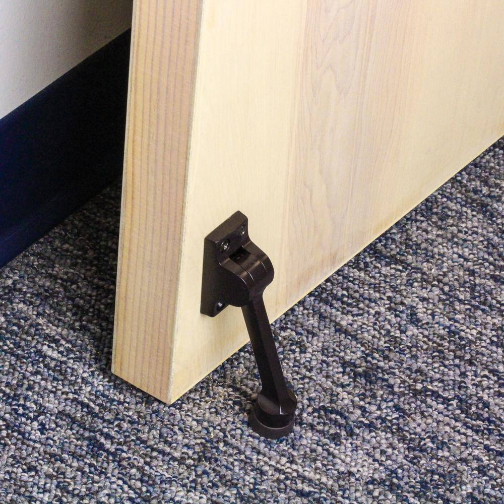 Everbilt Oil-Rubbed Bronze Commercial Grade Kick-Down Door Stop, Solid Brass