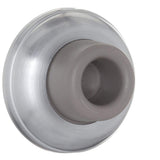 Everbilt Satin Chrome Wall Door Stop – Solid Brass, 2.25 in Diameter