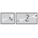 Everbilt Satin Nickel Solid Door Stop – 3 in Projection, Baseboard Mount