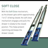 Everbilt 20 in. Soft-Close Full Extension Side Mount Ball Bearing Drawer Slide Set (1 Pair)