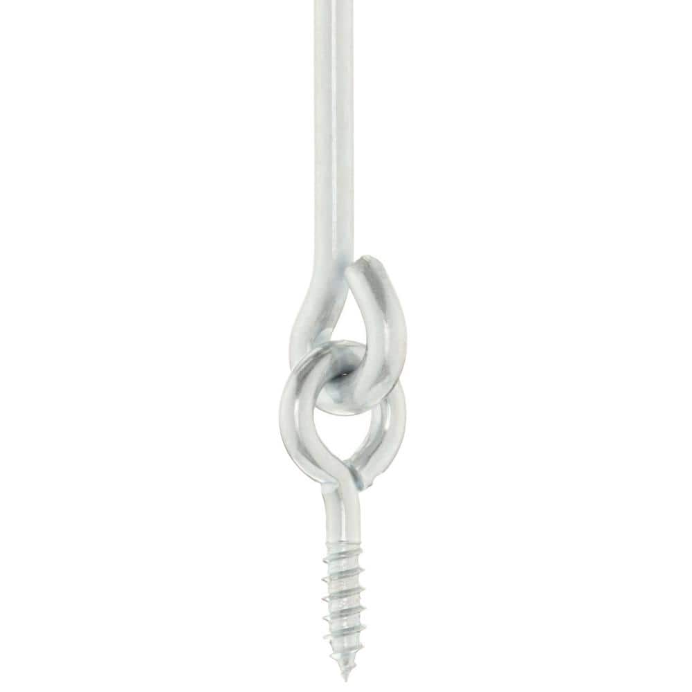 Everbilt 4 in. Zinc-Plated Hook and Eye (2-Pack)