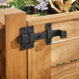 Everbilt 8 in. Black Rust Defender Heavy-Duty Slide Bolt
