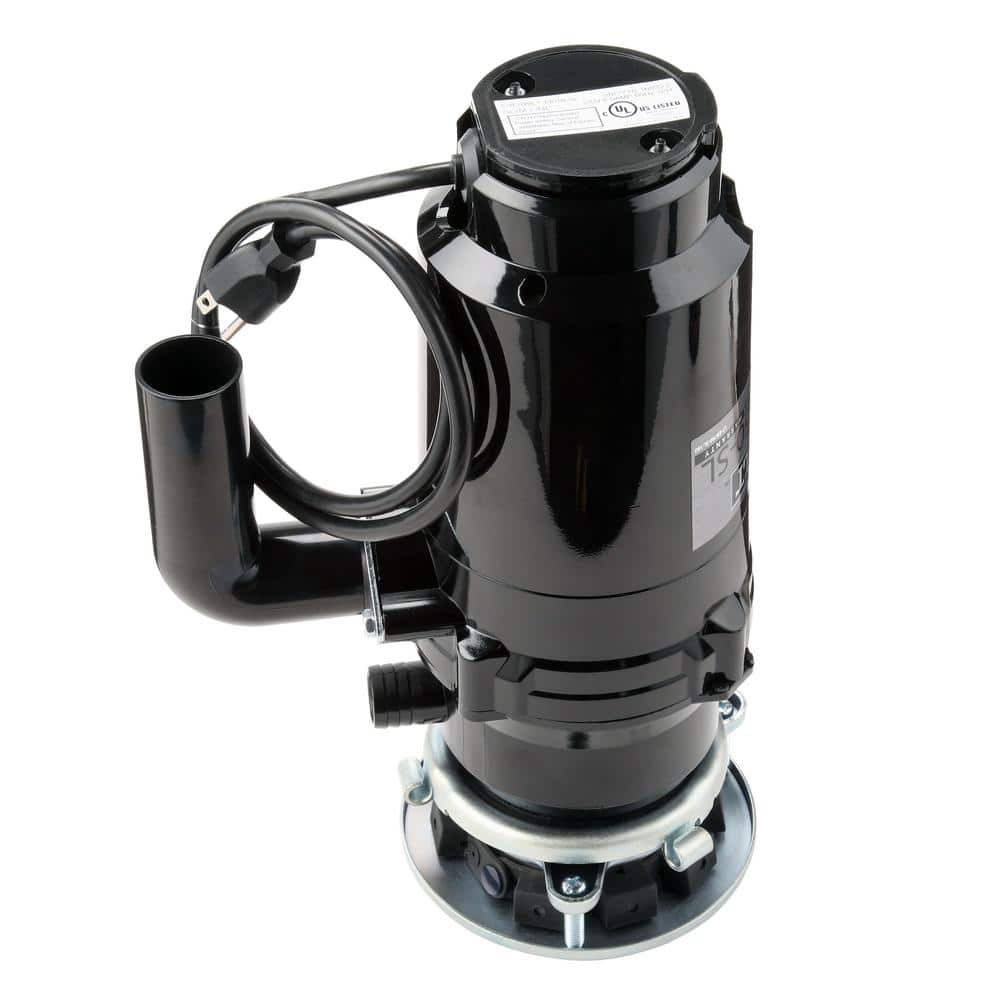 Everbilt 3/4 HP Slim Continuous Feed Garbage Disposal with Stainless Steel Sink Flange and Attached Power Cord