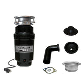 Everbilt 1/2 HP Standard Continuous Feed Garbage Disposal with Stainless Steel Sink Flange and Attached Power Cord