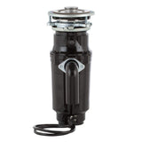 Everbilt Designer Series 3/4 HP Continuous Feed Garbage Disposal with Brushed Nickel Sink Flange and Attached Power Cord