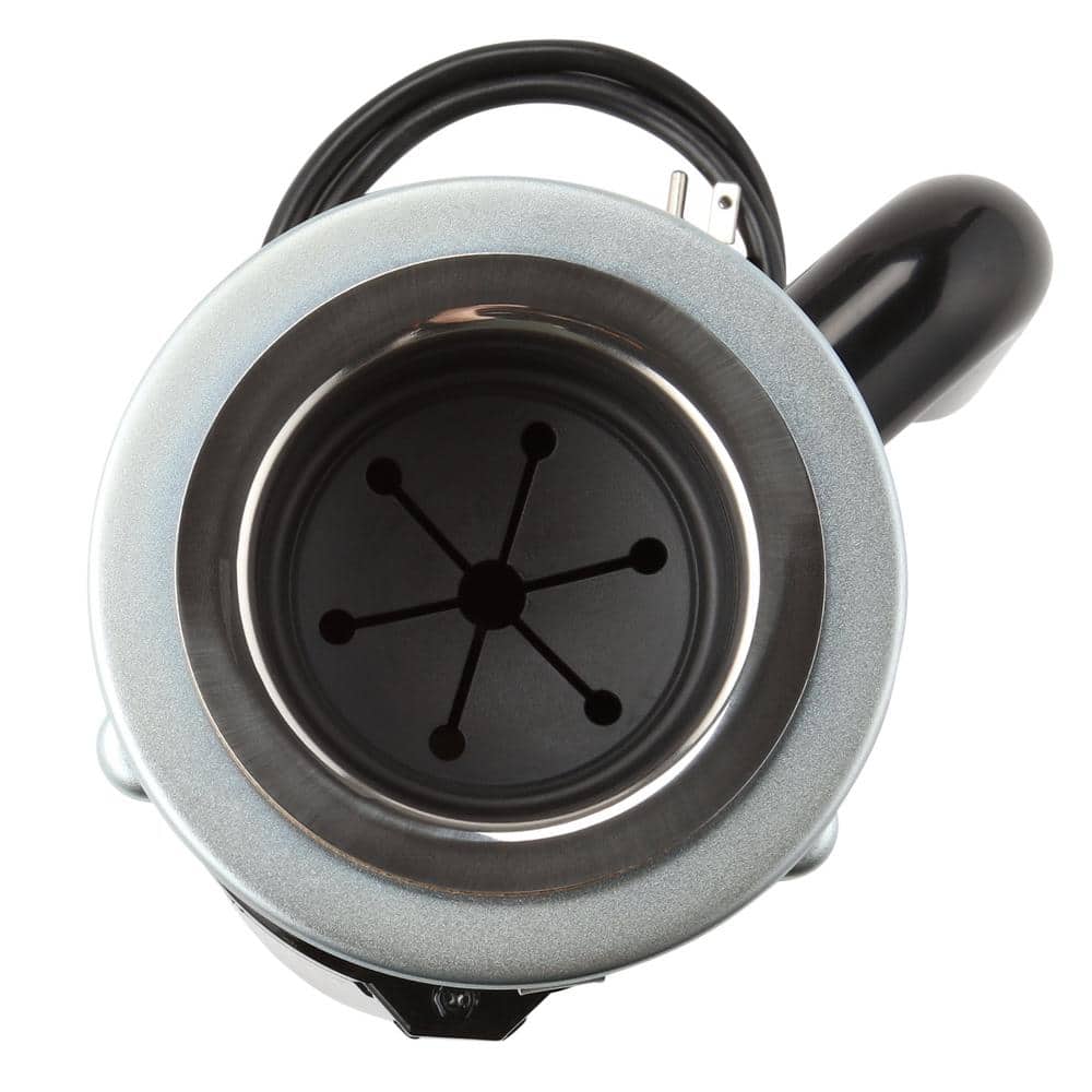 Everbilt Designer Series 3/4 HP Slim Continuous Feed Garbage Disposal with Brushed Nickel Sink Flange and Attached Power Cord