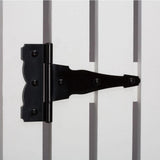 Everbilt Black Decorative Gate Hinge and Latch Set