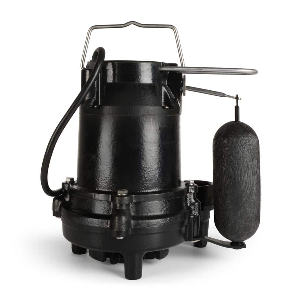 Everbilt 1/3 HP Cast Iron Submersible Sump Pump, HDS30, 3510 GPH, 10 ft Cord