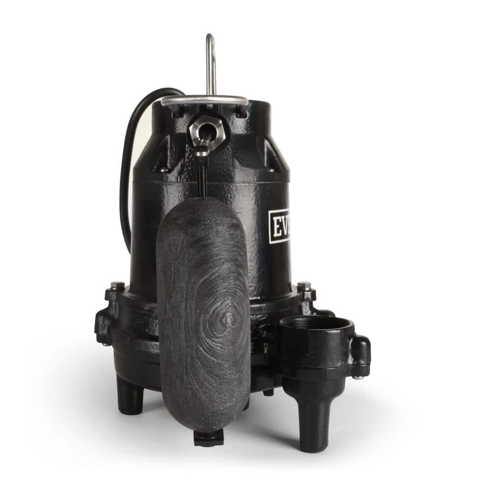 Everbilt 1/2 HP Cast Iron Submersible Sump Pump, HDS50, 85 GPM, 10 ft Cord