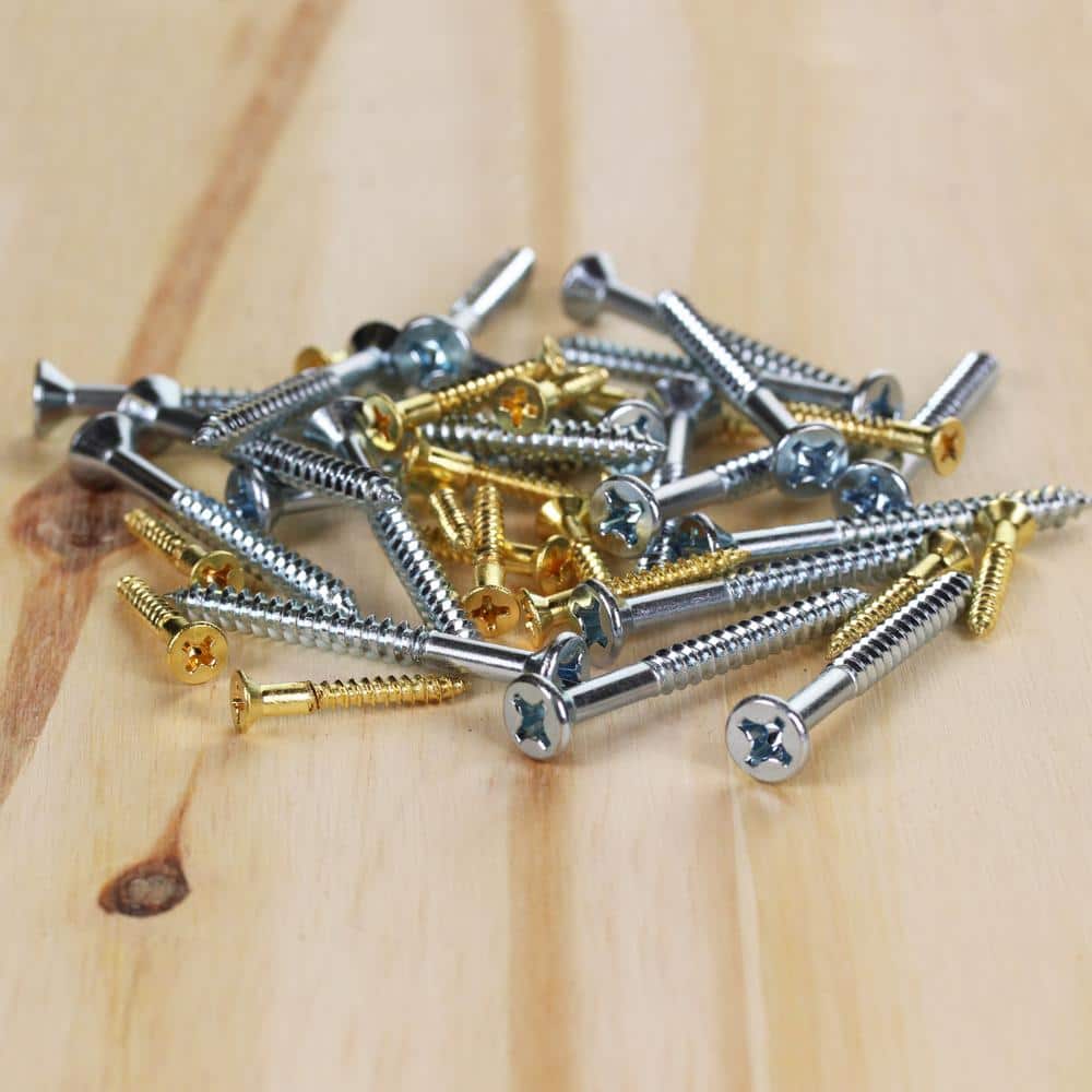 Everbilt #6 x 3/4 in. Phillips Flat Head Zinc-Plated Wood Screws (100-Pack)