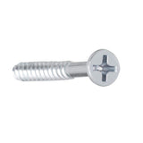 #8 x 1-1/2 in. Zinc Plated Phillips Flat Head Wood Screw (100-Pack) - Everbilt