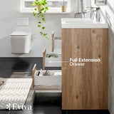 Eviva Lugano 48 in. W x 19.5 in. D x 36 in. H Double Bath Vanity in White with White Acrylic Top and Integrated Sinks