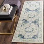 Safavieh Evoke Apipe 2 x 5 Ivory/Blue Indoor Distressed/Overdyed Vintage Runner