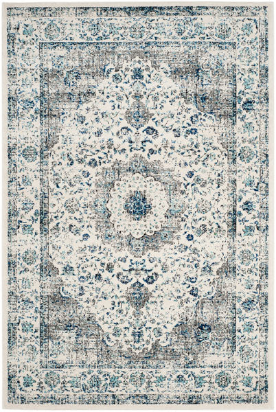 Safavieh Evoke Penny 2 x 11 Ivory/Gray Indoor Floral/Botanical Oriental Runner