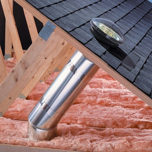 VELUX 10 in. Rigid Sun Tunnel Skylight - Acrylic Dome and Low Profile Plastic and Metal Flashing image 2